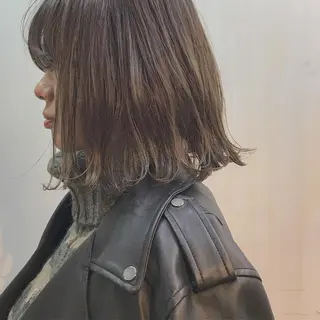 ショート ボブ♡柔らかいカラー 實松栞理のヘアスタイル