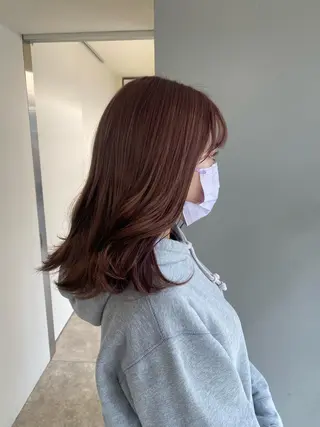ミディアム カラー ヘアアレンジ ボブ /ニュアンス/ satomi🧸💖のヘアスタイル