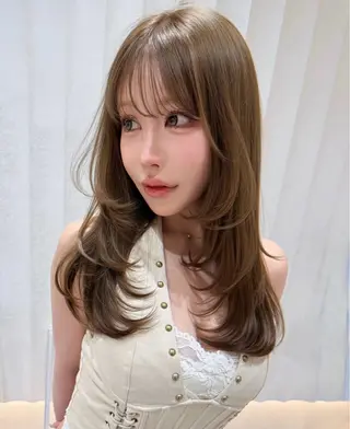 ミディアム しんかい はるかのヘアスタイル