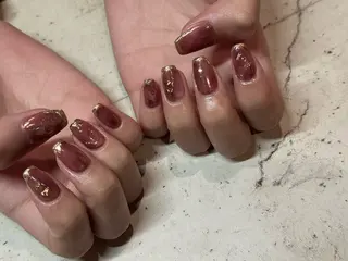 ネイル 韓国/ワンホン/長さ 出しつけ放題🎀のネイルデザイン