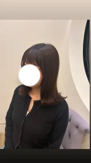 ミディアム MAHAE 中司のヘアスタイル