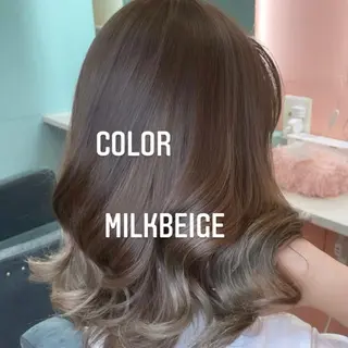 ミディアム カラー エクステ🩵ブリーチ 韓国ヘア🩵KAEのヘアスタイル