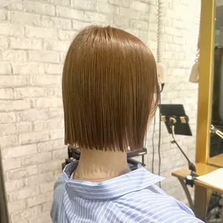 ショート カラー Saki💛心斎橋 髪質改善/艶カラーのヘアスタイル