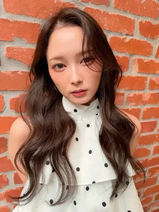 ロング カラー AiM 大名 似合わせカットのヘアスタイル