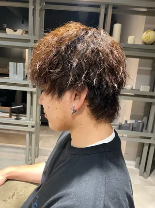 ミディアム パーマ メンズ 似合う髪型見つけます AYAKAのヘアスタイル