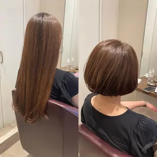 ショート カラー 松岡 知のヘアスタイル