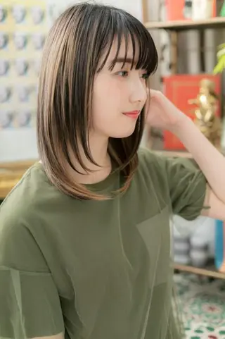 セミロング カラー 🍀鶴貝 幸哉🍀のヘアスタイル