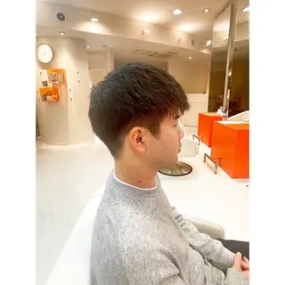 メンズ 前さこ 結衣のヘアスタイル