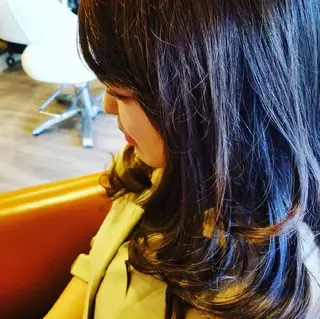 ロング カラー spa hair ark 富井直美のヘアスタイル