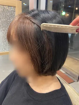 ミディアム 愛結美🦋似合わせ/ ツヤ感カラーのヘアスタイル