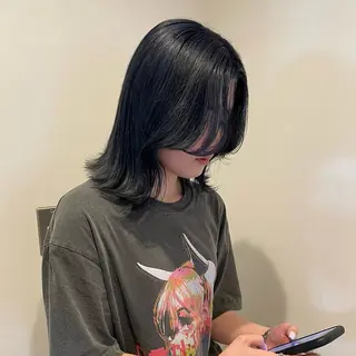 ミディアム カラー ヘアアレンジ/ 暖色🩵hazukiのヘアスタイル