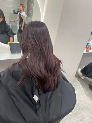 ロング カラー 🩵ツヤツヤ透明感 カラーMIYU🩵のヘアスタイル