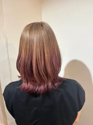 ミディアム COLO✨️ 白川綺香のヘアスタイル