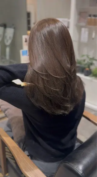 ミディアム 🍀小川泰輝🍀 艶カラー・髪質改善◎のヘアスタイル