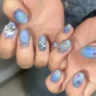 メンズ ネイル akari✨千葉駅 デザイン、メンズ🪐のネイルデザイン