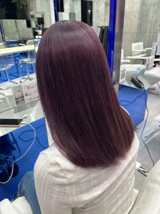 セミロング カラー 艶カラー/カラー モデル募集中/シンヤのヘアスタイル