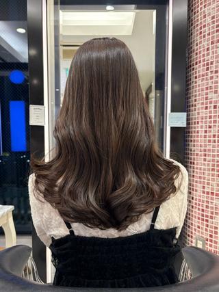 ミディアム カラー 韓国っぽ水光肌カラー マンツーマン🫧なおのヘアスタイル