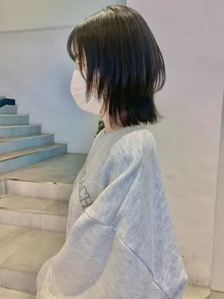 ミディアム カラー Kureha/ネイル トレンドヘアのマツエク・マツパデザイン