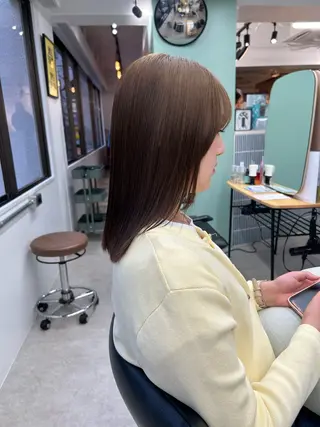 ミディアム ショート ・ボブ ／もえまる🌻のヘアスタイル