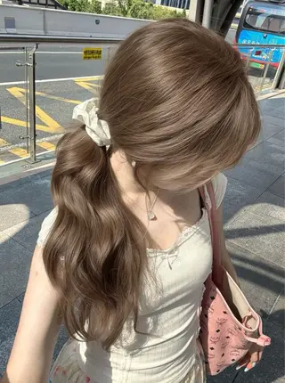 カラー 透明感うる艶カラー 🤍MANAMIのヘアスタイル