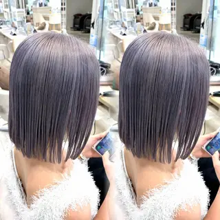 ミディアム カラー 暖色/ブリーチカラー 🎀 M i k uのヘアスタイル