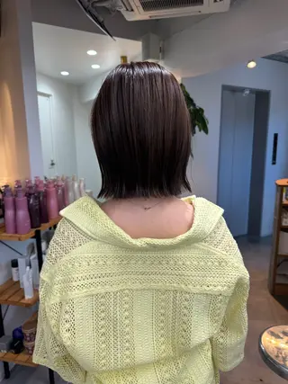 ショート カラー ボブ/レイヤーカット 縮毛矯正/コウキ新宿のヘアスタイル