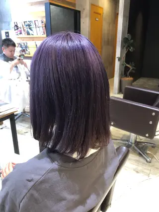 ミディアム カラー パーマ ヘアアレンジ メンズ キッズ ネイル マツエク・マツパ EnBlesS西宮 マンツーマン神道有基のヘアスタイル