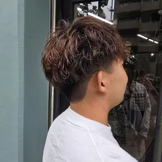 ショート パーマ メンズ ハヤシ マユ ✂ 府中美容室のヘアスタイル