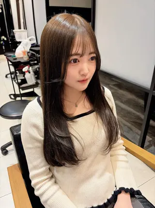 ロング 工藤 ゆなのヘアスタイル
