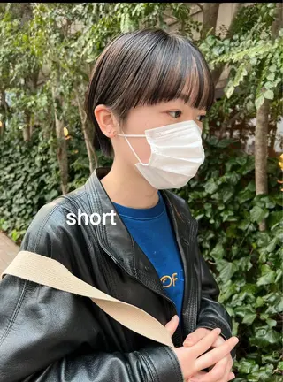 ショート カラー ナチュラルなショート 北本空河のヘアスタイル