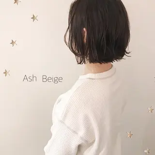 ミディアム カラー 市川 千夏のヘアスタイル