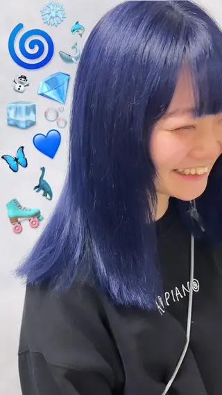 ミディアム 🌶F-CODE RINA🌶のヘアスタイル