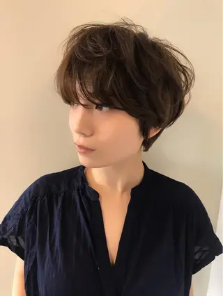 ショート 縮毛矯正/ 髪質改善 /ショート 圍 崇行のヘアスタイル