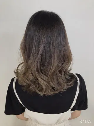 セミロング Rubik難波樽本 譲二のヘアスタイル