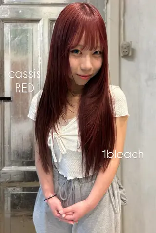 ロング カラー abe yuikaのヘアスタイル