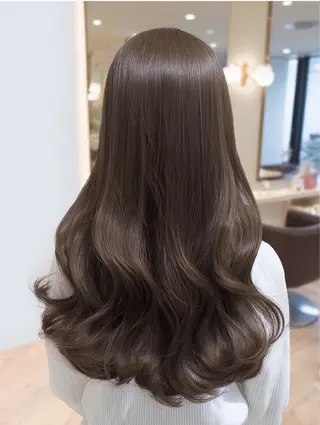 ロング 絶対綺麗な暖色カラー 🎯あります✨増渕✨のヘアスタイル