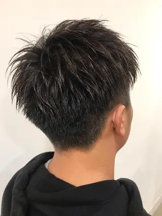 メンズ 暖色カラー🍊 ボブ🌿顔周りcutのヘアスタイル
