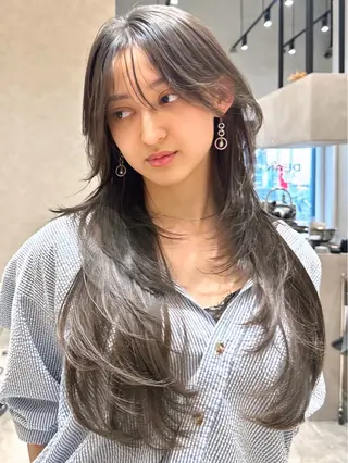 ロング 盛れるカットカラー DEAN豊橋店のヘアスタイル