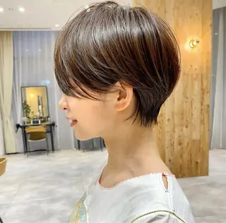 ショート カラー ショート上手い人/ 銀座/なかじのヘアスタイル