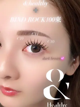 マツエク・マツパ GALN💛mami バインドロックのマツエク・マツパデザイン