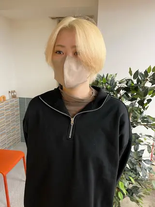 ショート カラー 🩷ハイトーン透明感 レイヤー🩷ユリカのヘアスタイル