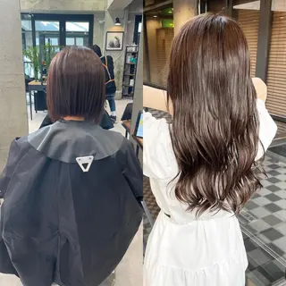 ロング カラー ヘアアレンジ TATSUYA アートディレクターのヘアスタイル
