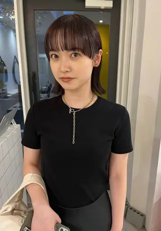 ミディアム カラー YUI★ 梅田美容室のヘアスタイル