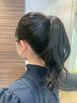 ロング ヘアアレンジ 韓国ヘアメイク🎀/ 縮毛矯正✨山本媛香のヘアスタイル