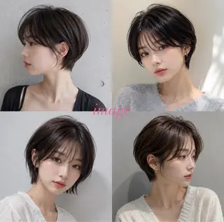 aku💞韓国風🩷 ピンクカラー🎀🩷のヘアスタイル