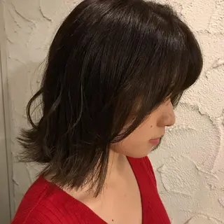 ミディアム カラー Ayano_ Jill francのヘアスタイル