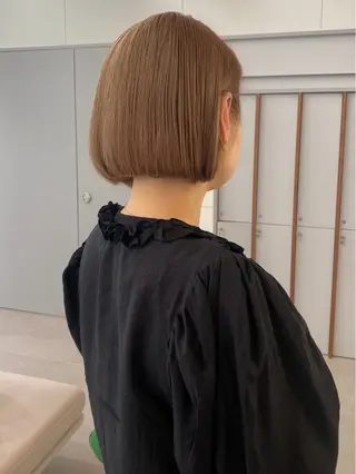 ショート カラー 履歴回収❎ブリーチ/ レイヤーボブ🪄aiのヘアスタイル