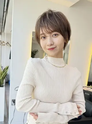 ショート 髪悩み解決ショート ✄山嵜菜織のヘアスタイル