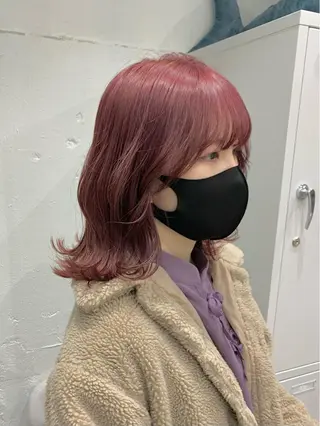 ミディアム カラー ヘアアレンジ 憧れの艶ハイトーンへ 🌙サイダサキのヘアスタイル