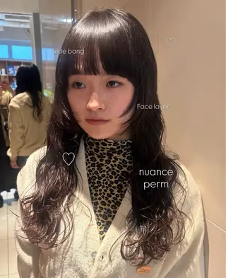 ロング パーマ 韓国風パーマ/ オリーブ🇰🇷あゆのヘアスタイル